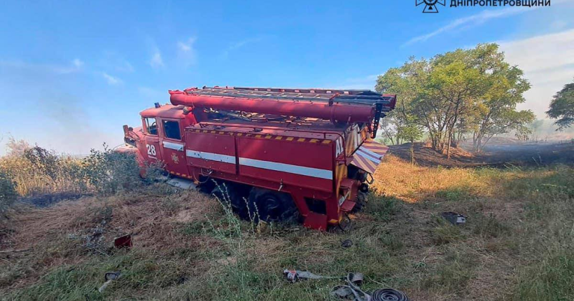 Окупанти дроном атакували рятувальників під Нікополем