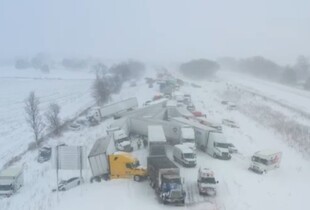 У США сталася масштабна ДТП за участю понад 100 авто (відео)